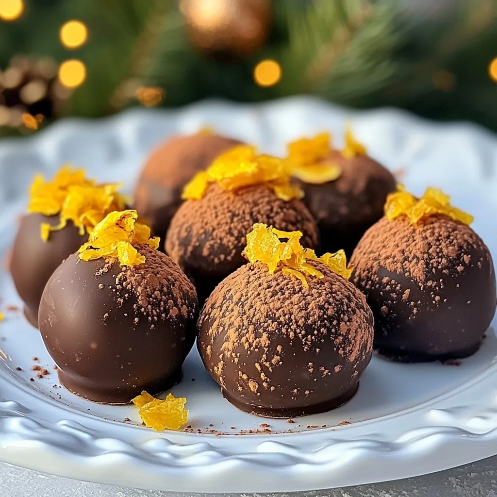 Orange Chocolate Christmas Truffles Delightful Holiday Treat