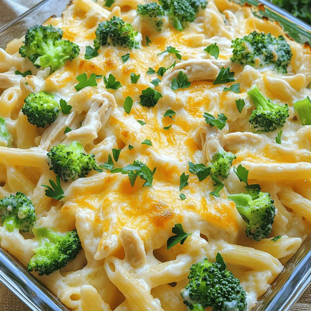 Chicken Alfredo Bake Flavorful and Comforting Dish