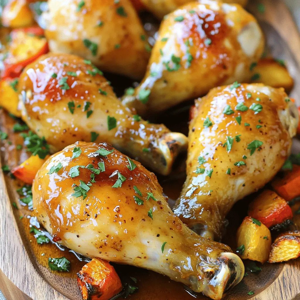 Maple Dijon Baked Chicken Drumsticks Savory Delight