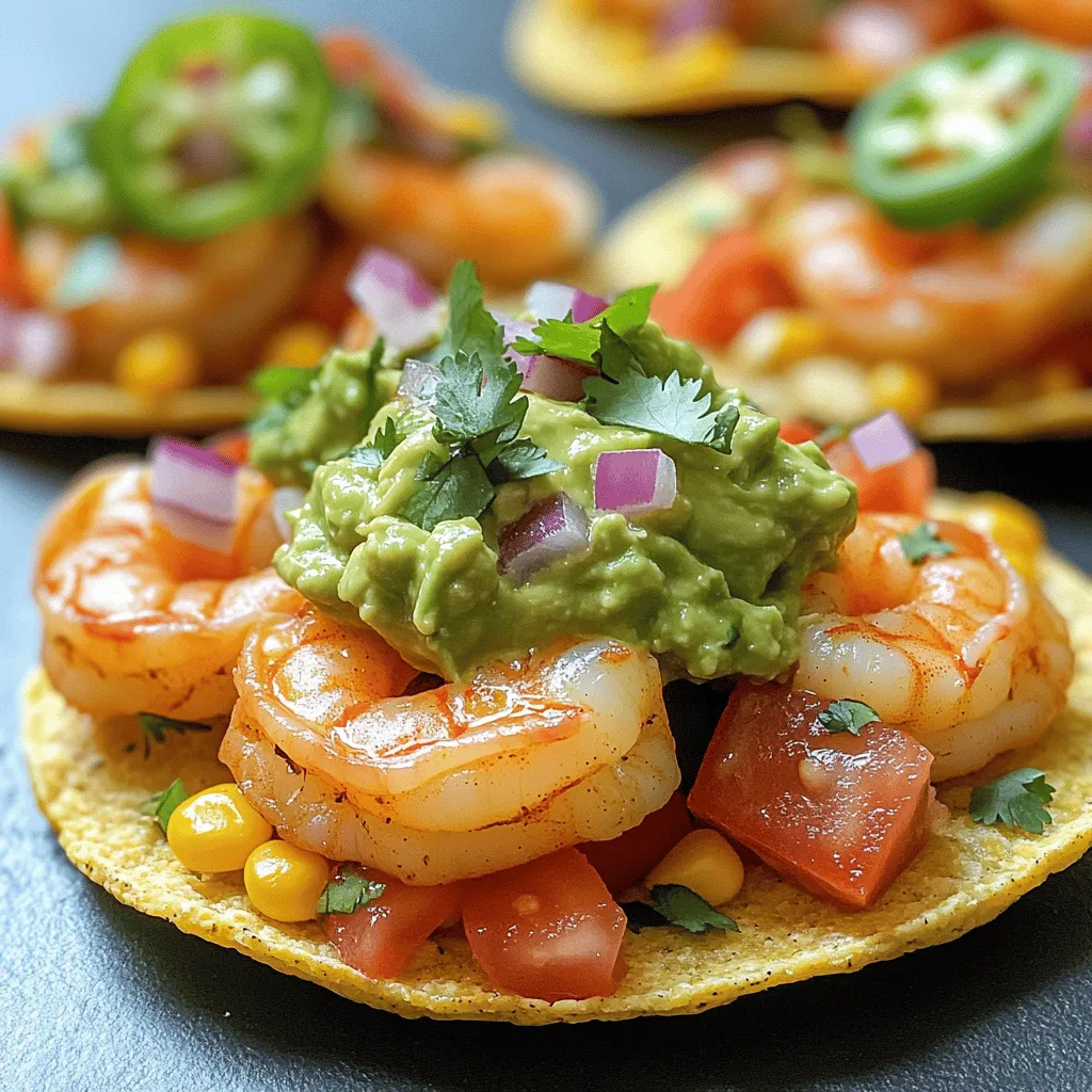 Savory Shrimp Tostadas with Guacamole Recipe
