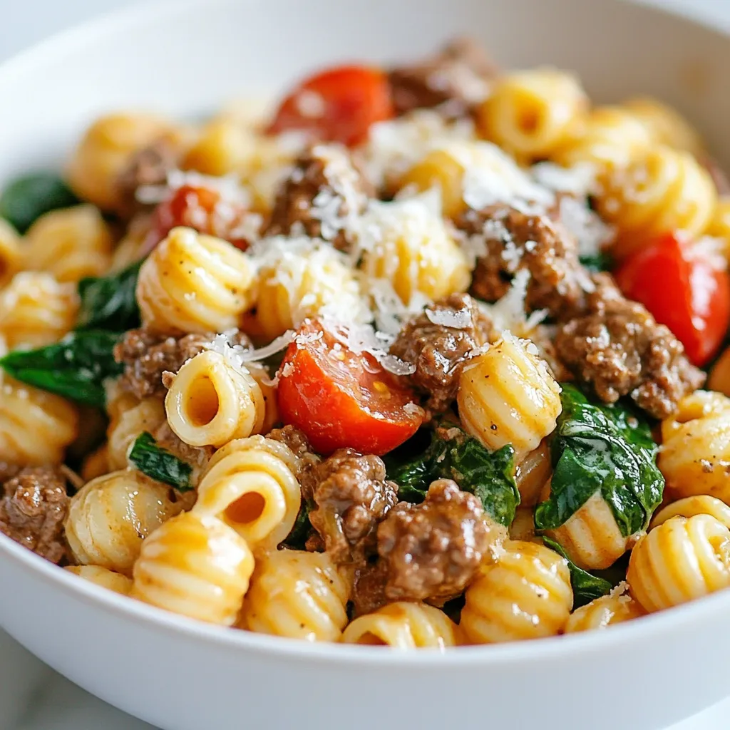 High-Protein Creamy Beef Pasta Simple and Delicious