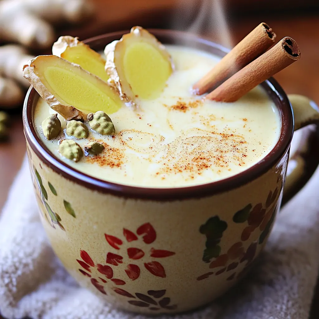 Homemade Spiced Chai Latte Warm and Inviting Drink