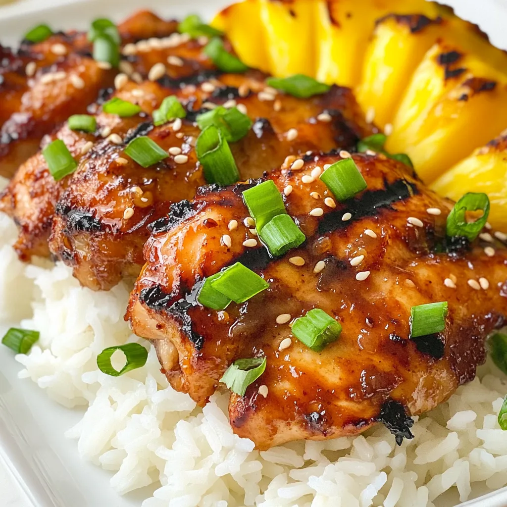 Hawaiian Huli Huli Chicken Flavorful Grilled Delight