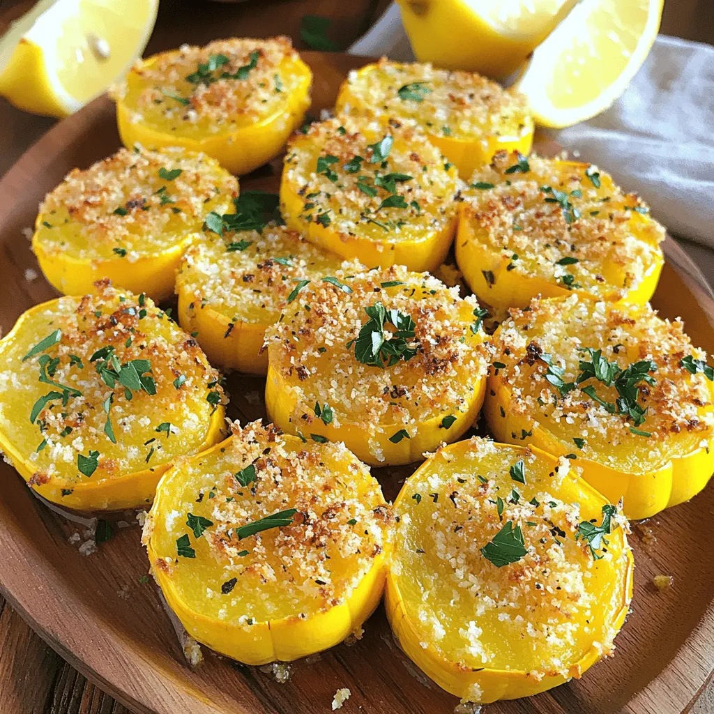 Baked Parmesan Yellow Squash Savory Crunchy Dish