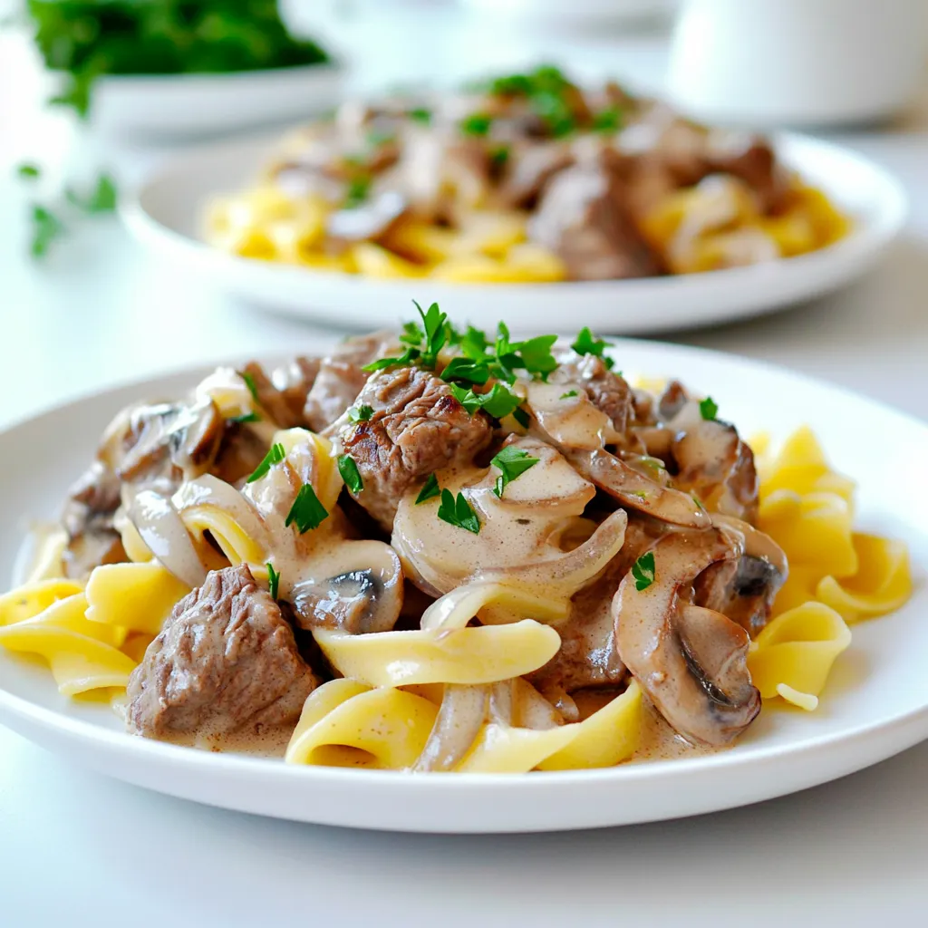 Slow Cooker Beef Stroganoff Savory Comfort Meal