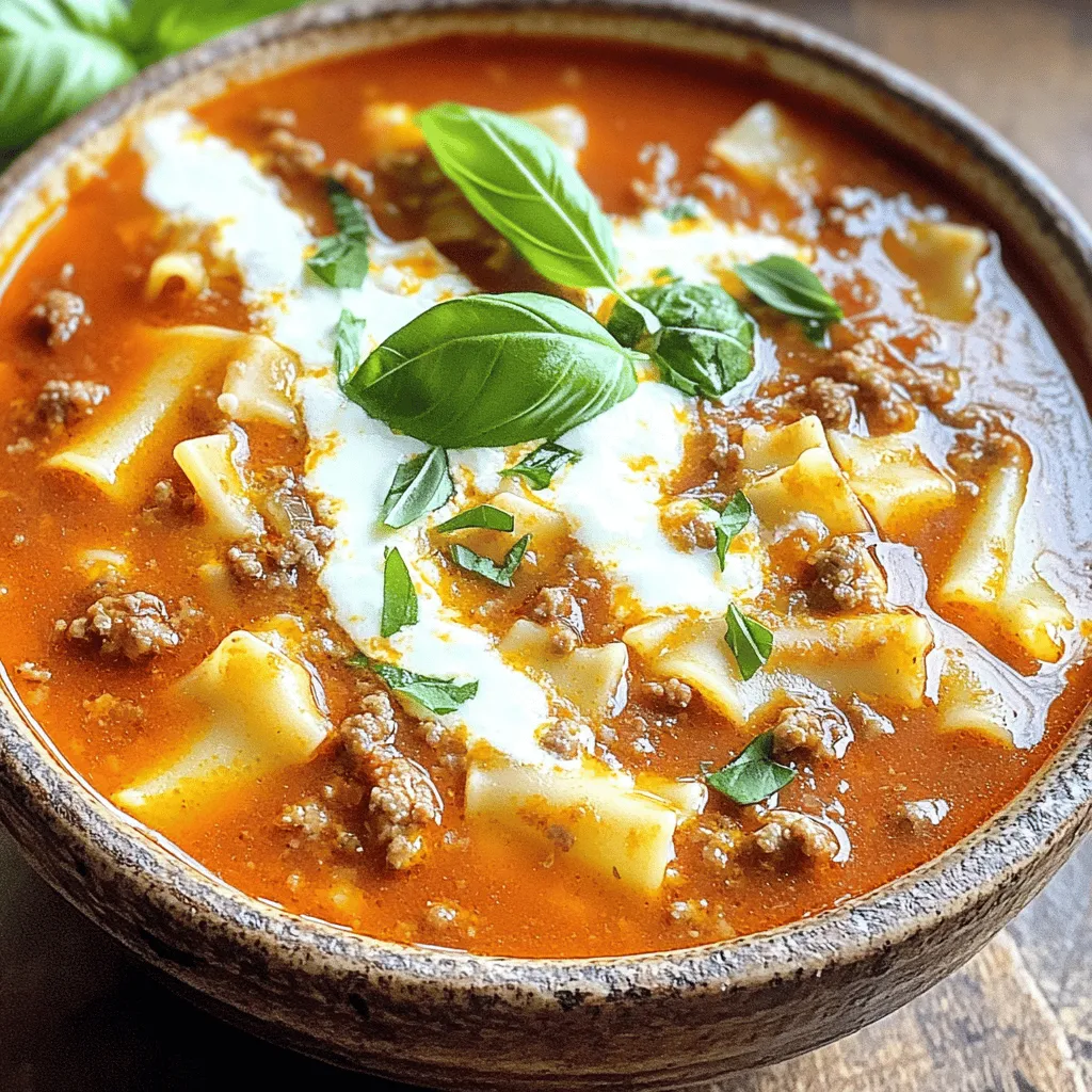 Ultimate Lasagna Soup Flavorful Cozy Comfort Dish