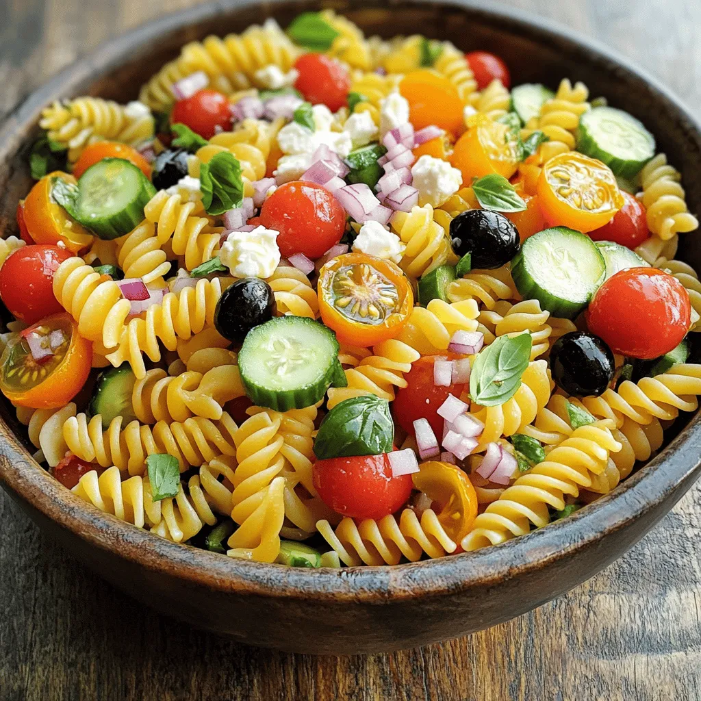 Tricolored Pasta Salad Colorful and Fresh Delight