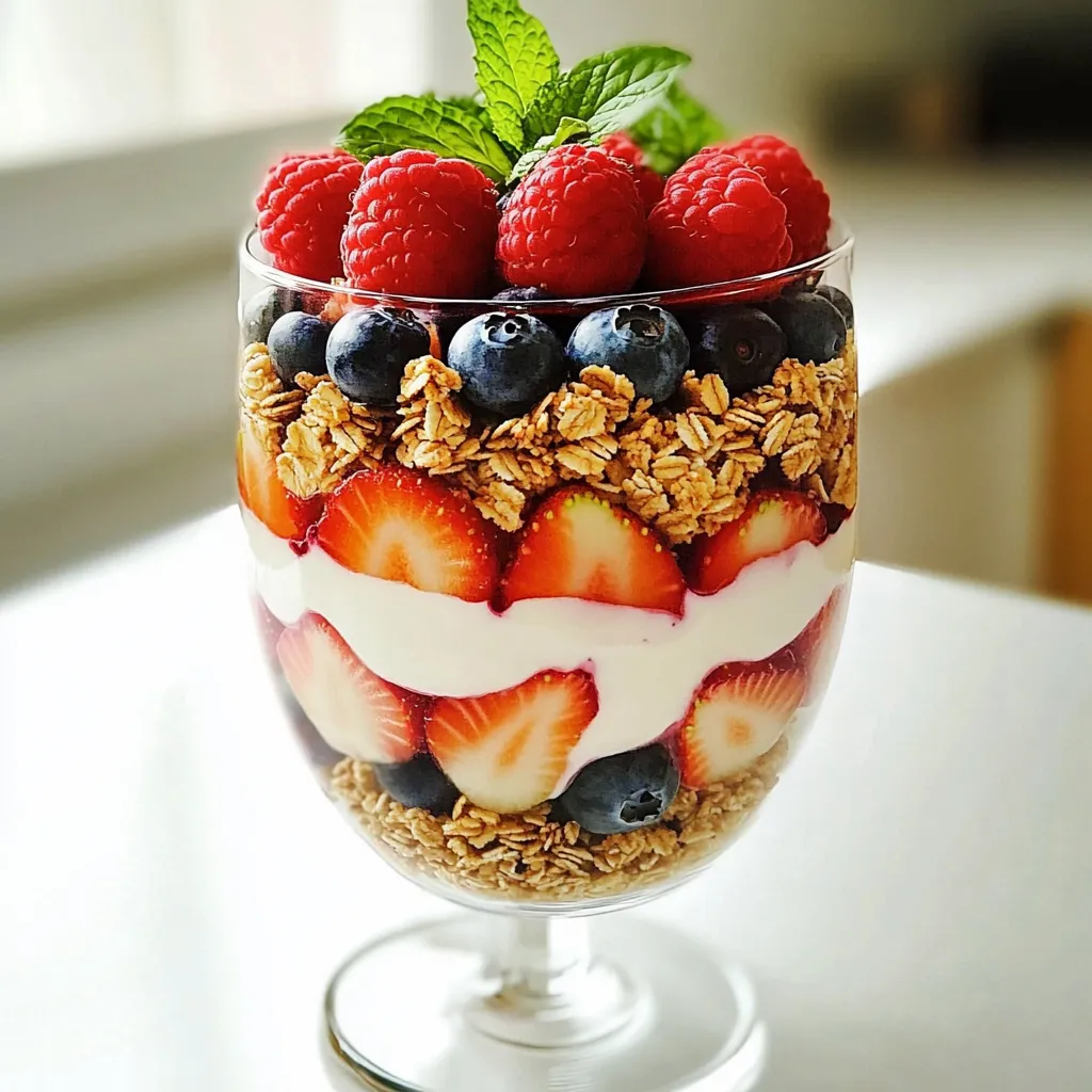 Greek Yogurt Berry Parfait Delightful Layered Treat