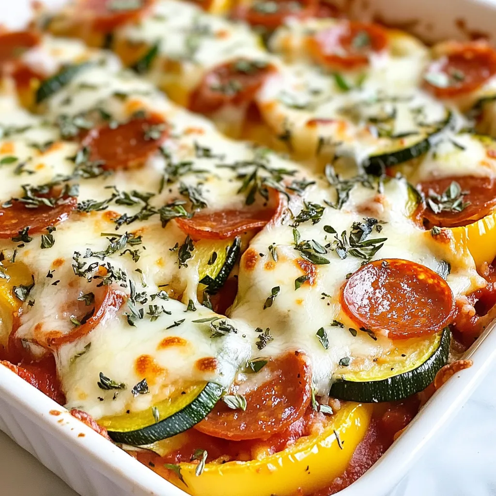 Zucchini Pizza Casserole Flavorful and Easy Recipe