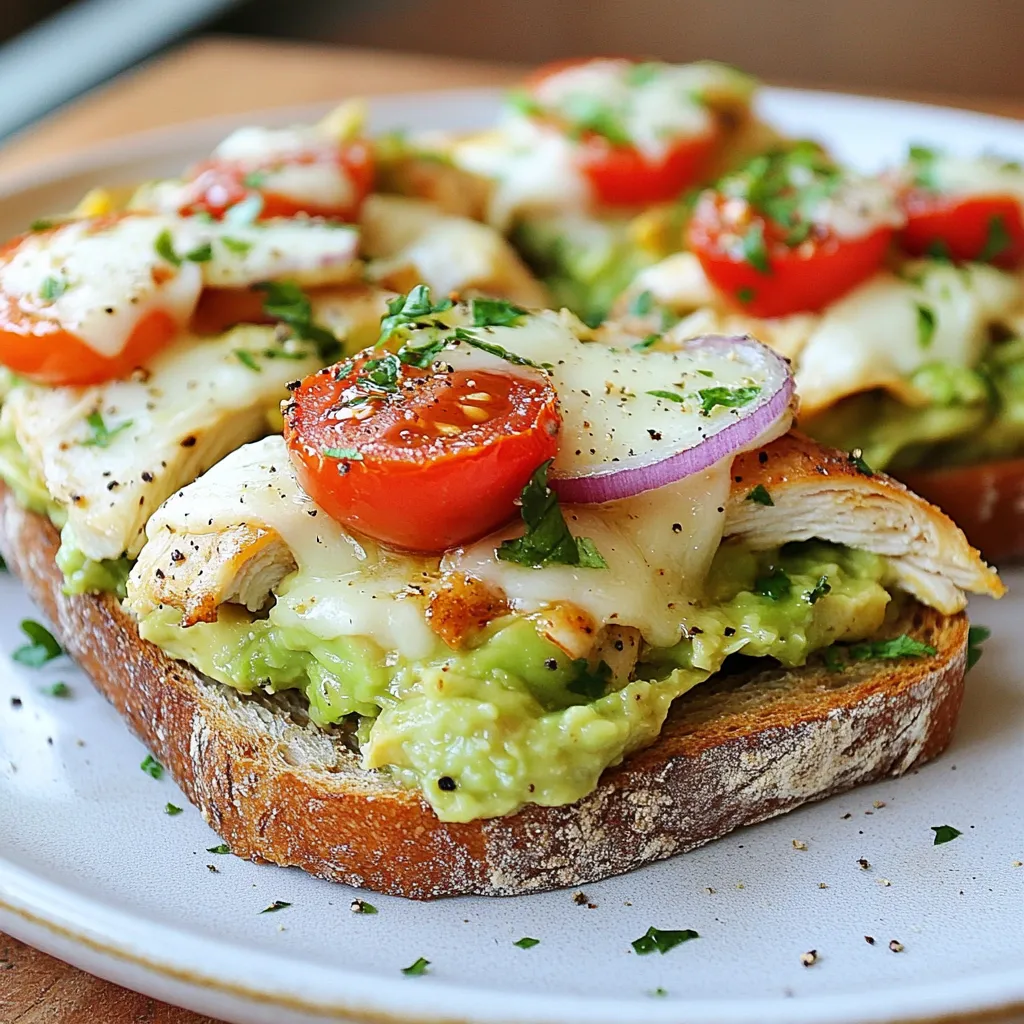 Chicken Avocado Melt Flavorful and Simple Delight