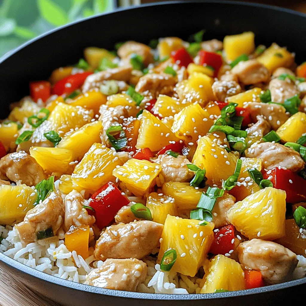 Pineapple Chicken and Rice Skillet Flavorful Delight