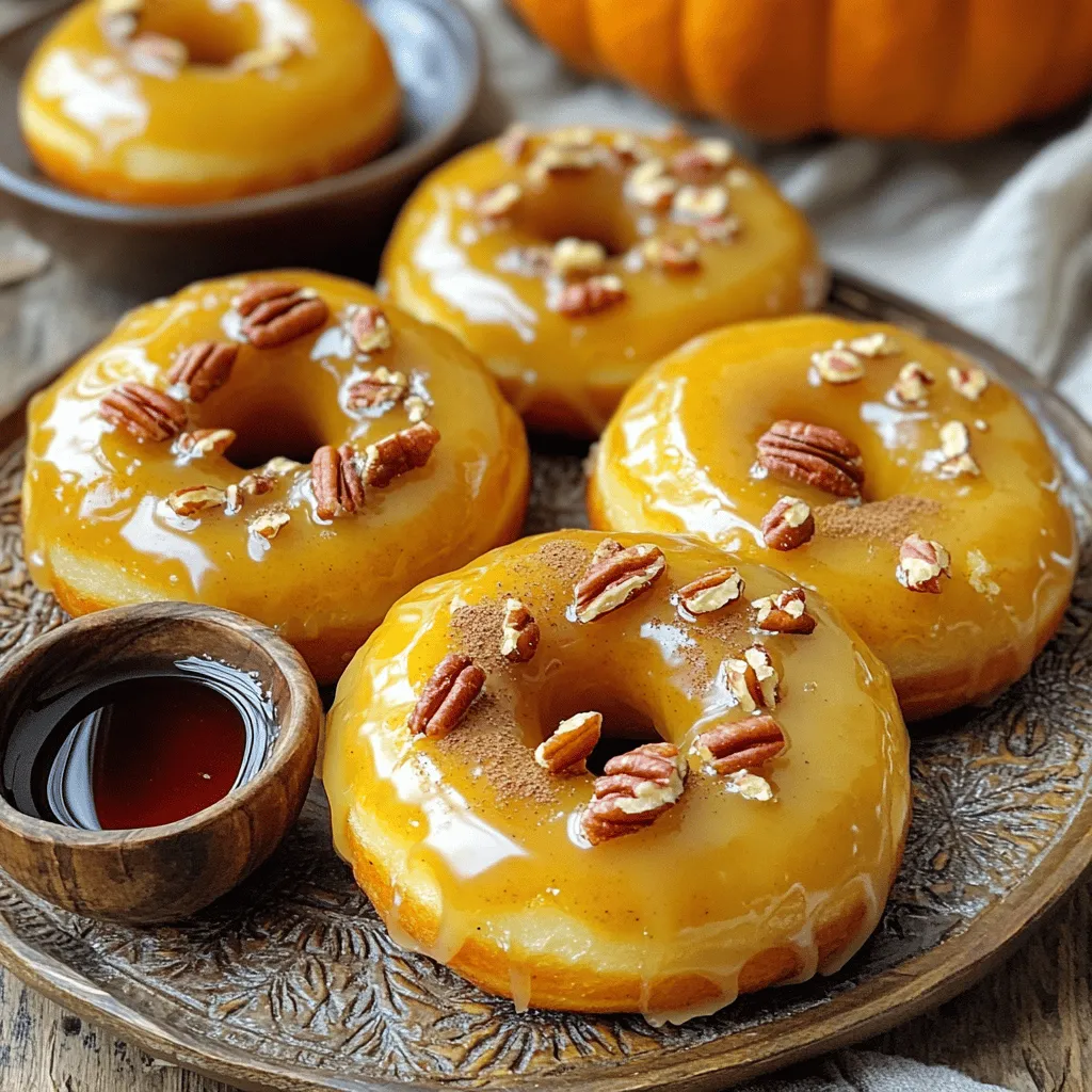 Maple Glazed Pumpkin Donuts Delightful Fall Treat