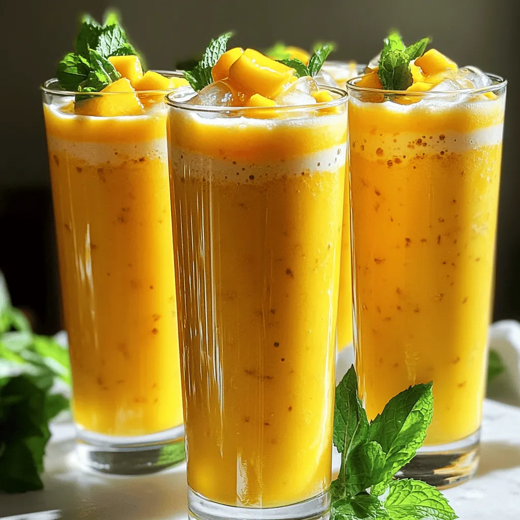 Mango Coconut Lassi Refreshing and Creamy Treat
