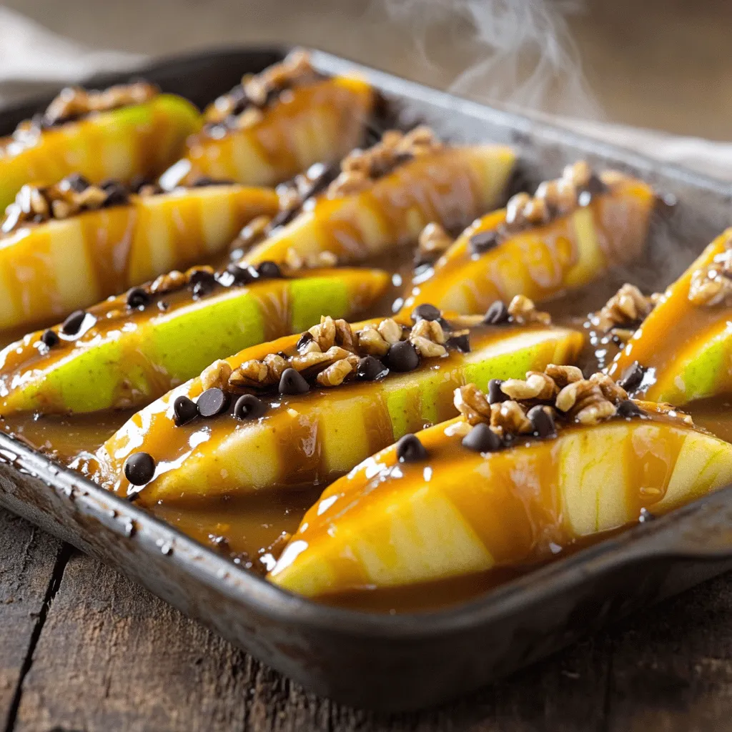 Sheet Pan Caramel Apples Sweet and Simple Treat
