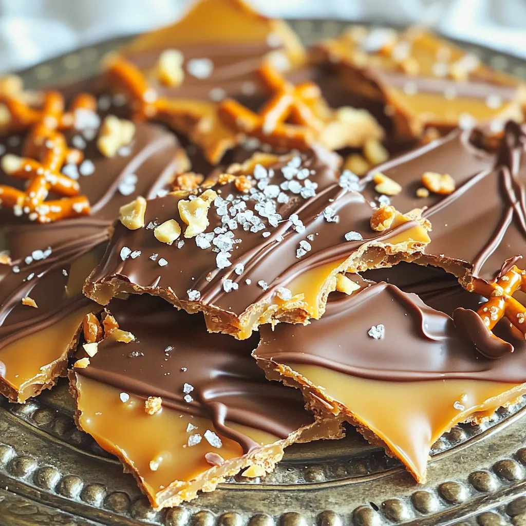 Salted Caramel Pretzel Bark Irresistible Easy Treat