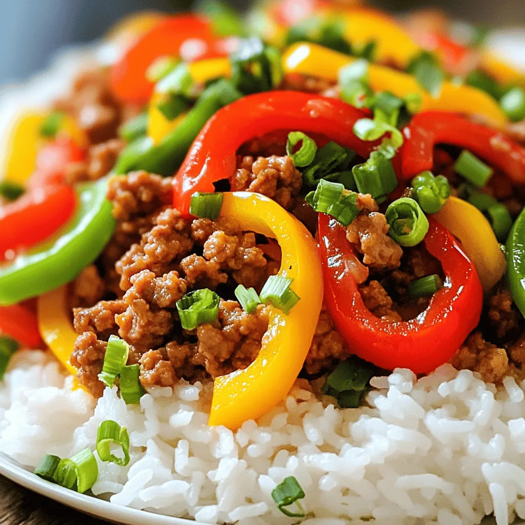 Ground Turkey and Pepper Stir Fry Flavorful Recipe