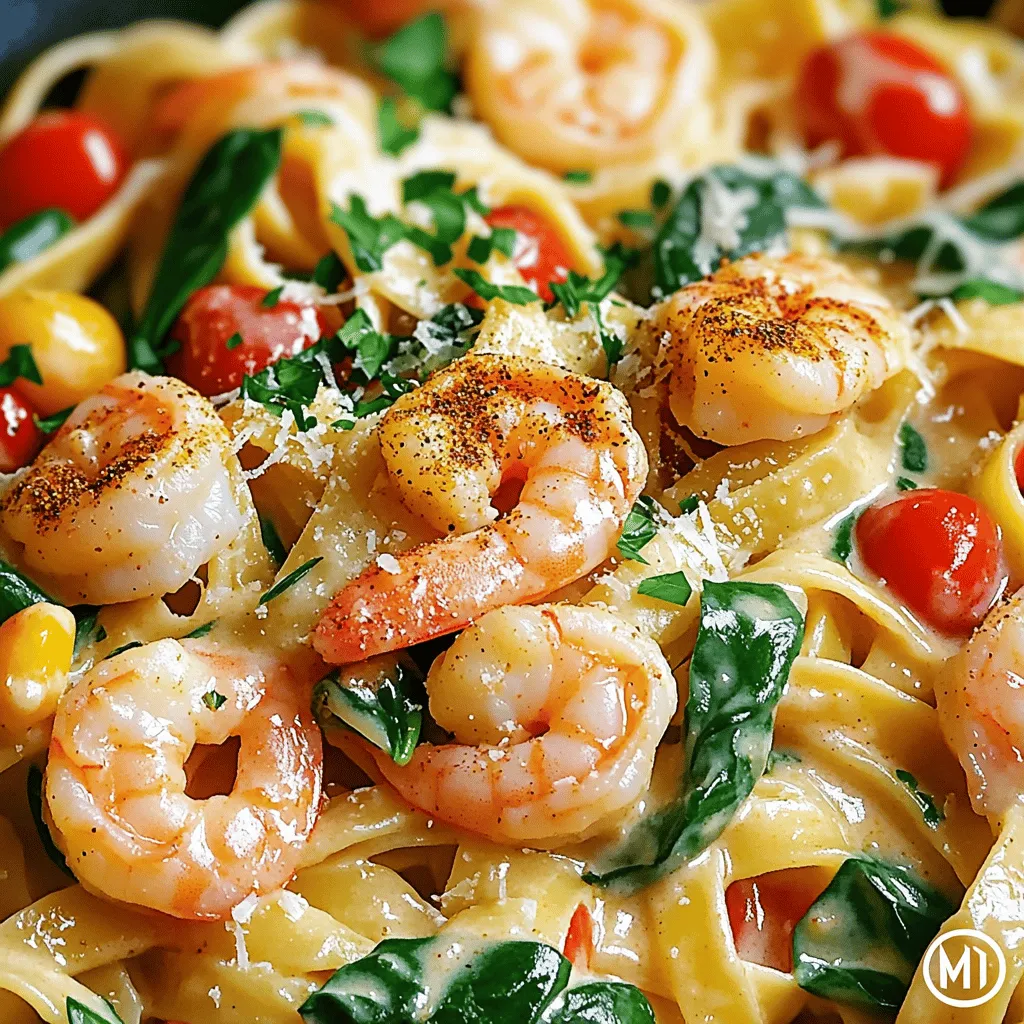 One Pot Creamy Cajun Shrimp Pasta Delightful Dish
