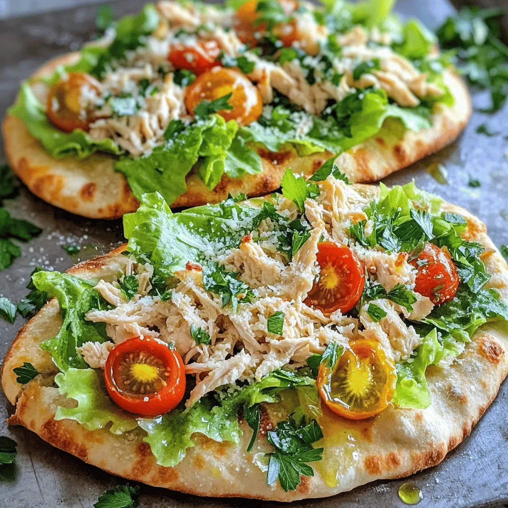 Chicken Caesar Flatbread Tasty and Easy Recipe