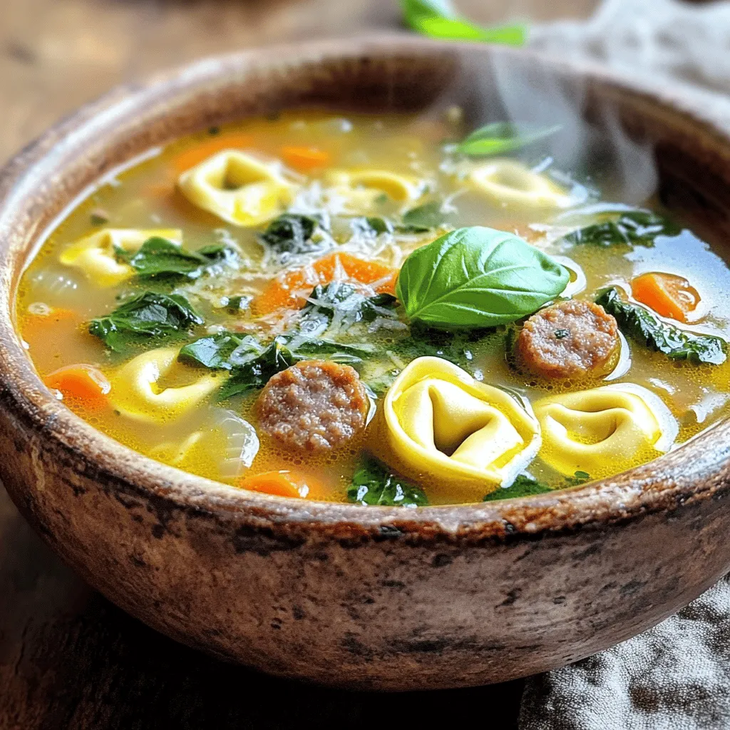 Sausage Tortellini Soup Cozy and Flavorful Meal
