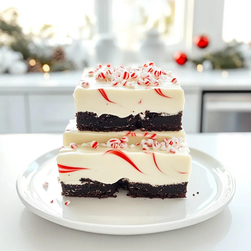 No Bake Peppermint Oreo Bars Simple Holiday Treat