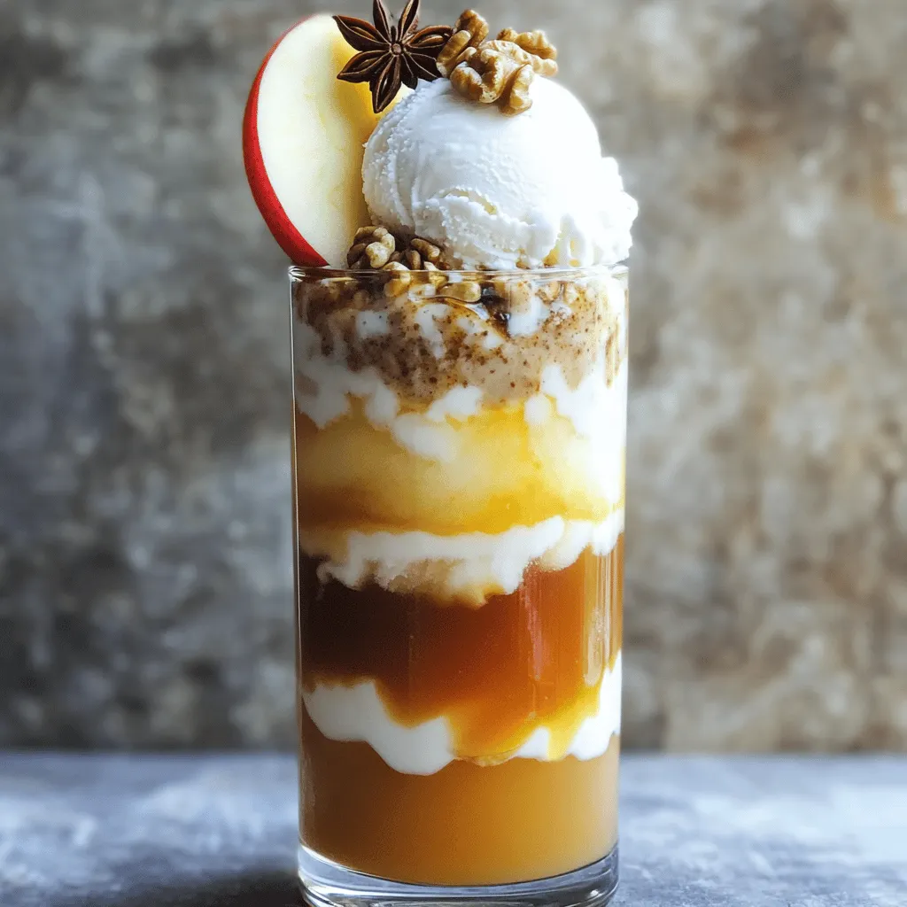Chai Spiced Apple Cider Floats Delightful Dessert Combo