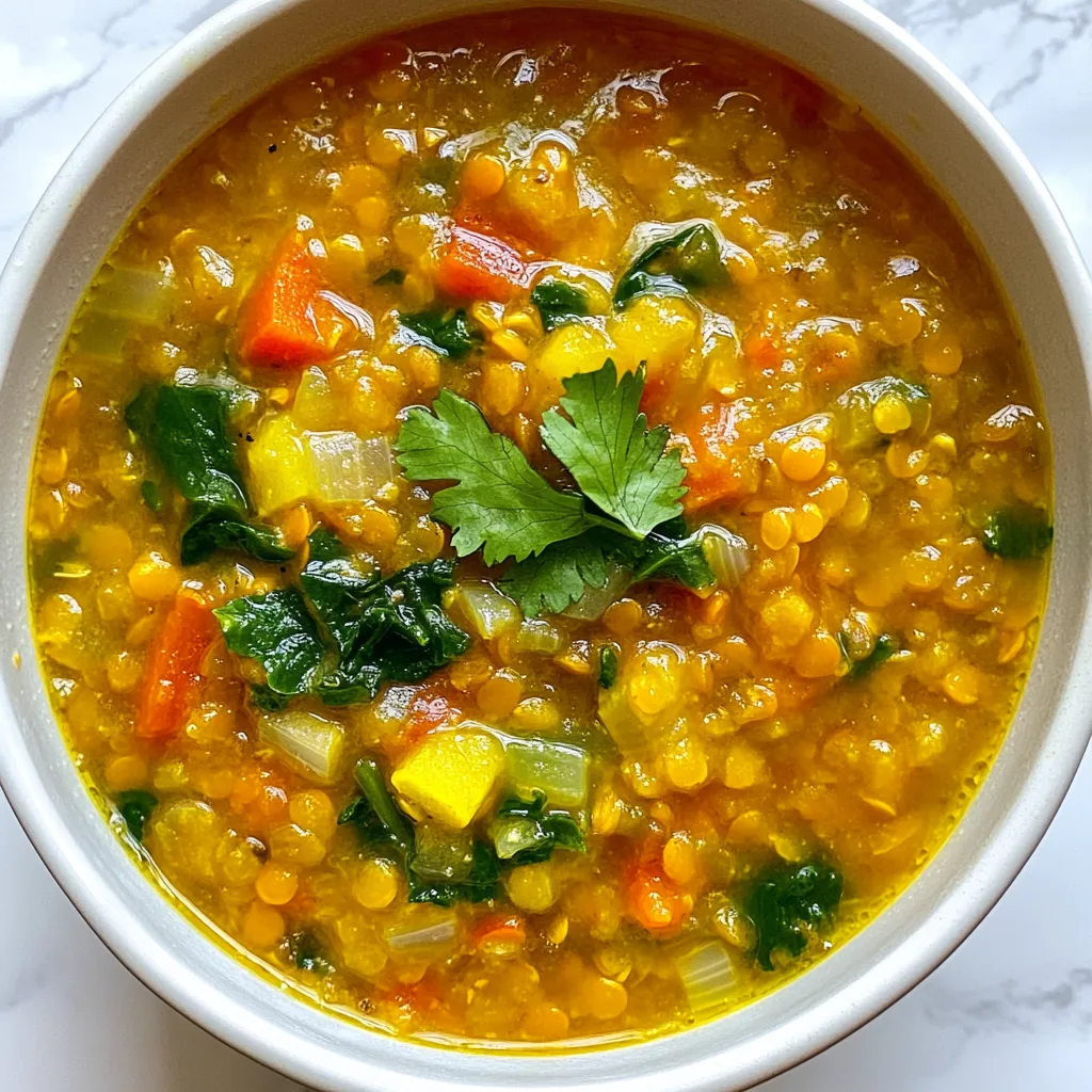 Flavorful Vegetable Red Lentil Soup Easy to Prepare