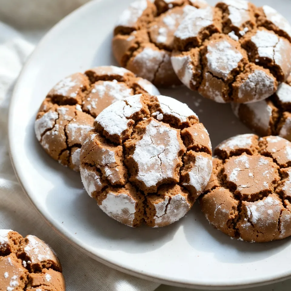 Gingerbread Crinkle Cookies Delightful Holiday Treat