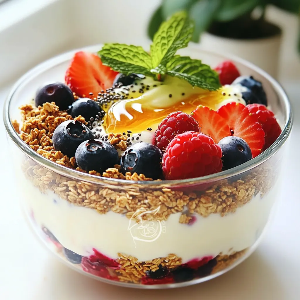High-Protein Greek Yogurt Parfait Delightful Snack
