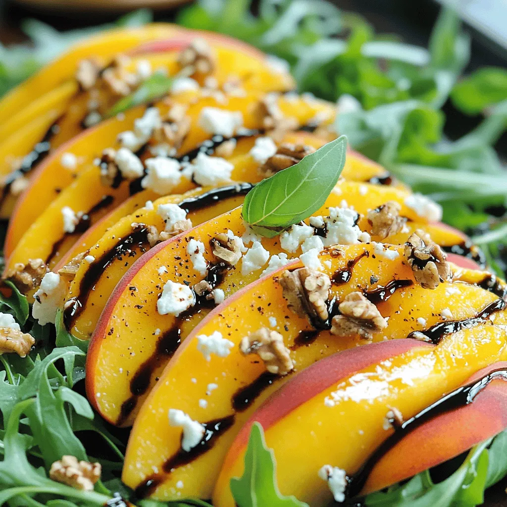 Simple Peach Feta Salad Fresh and Flavorful Delight