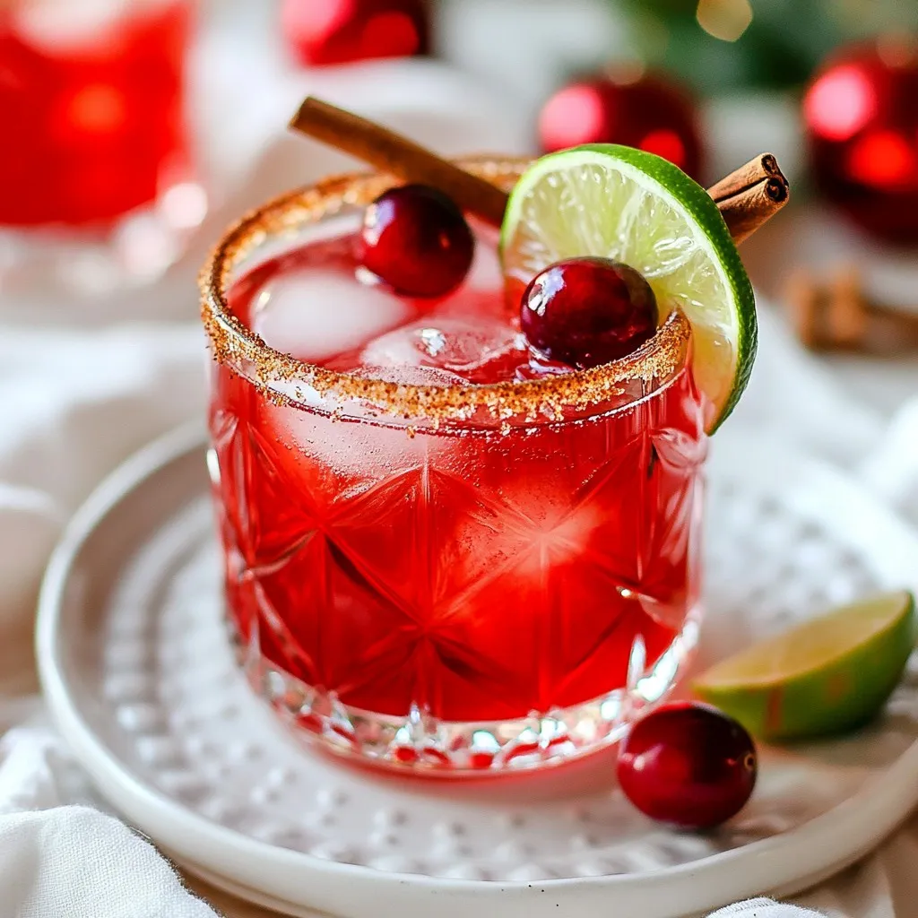 Cozy Spiced Christmas Margarita Festive Flavor Boost