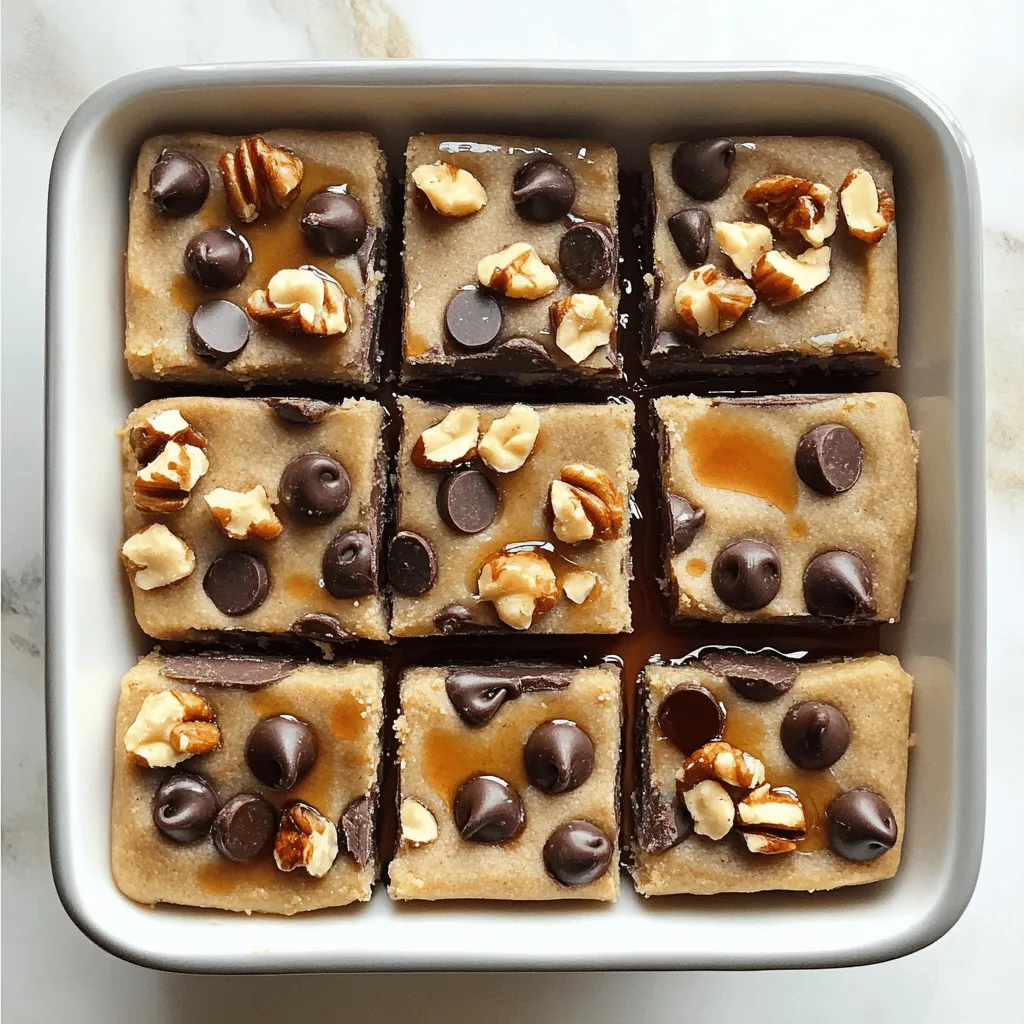 No Bake Healthy Cookie Dough Bars Simple and Tasty