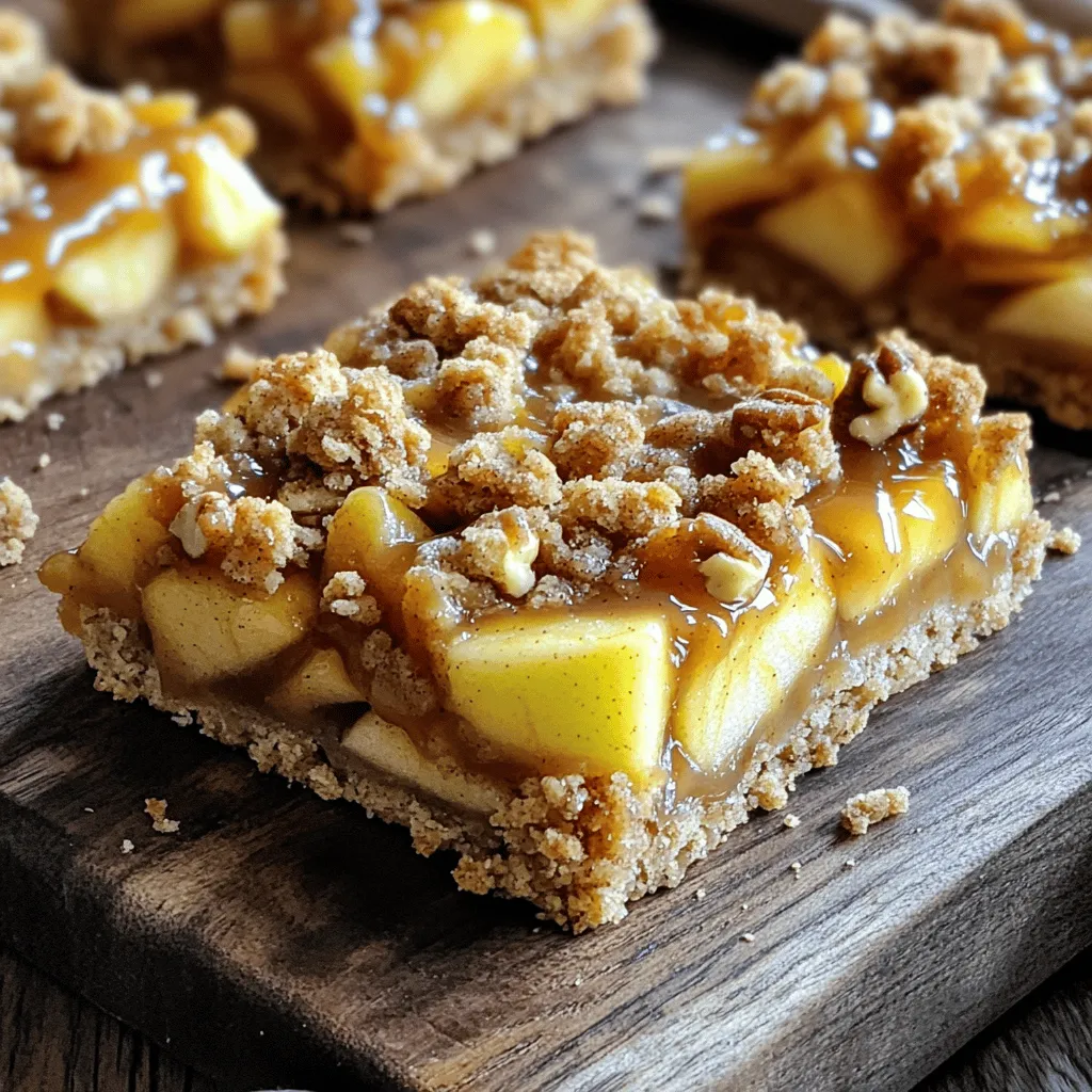 Caramel Apple Crumble Bars Delightful and Simple Treat