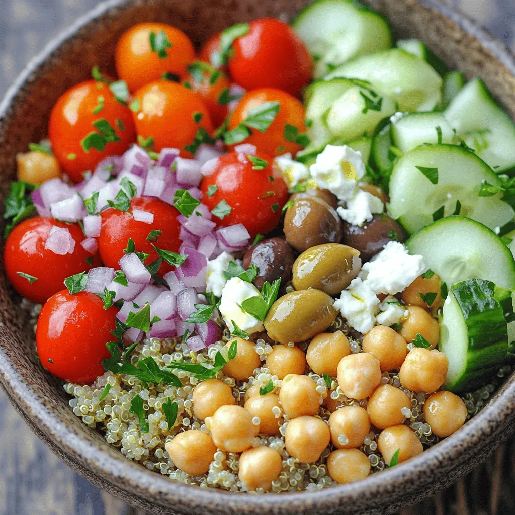 Mediterranean Chickpea Quinoa Bowls Fresh and Simple