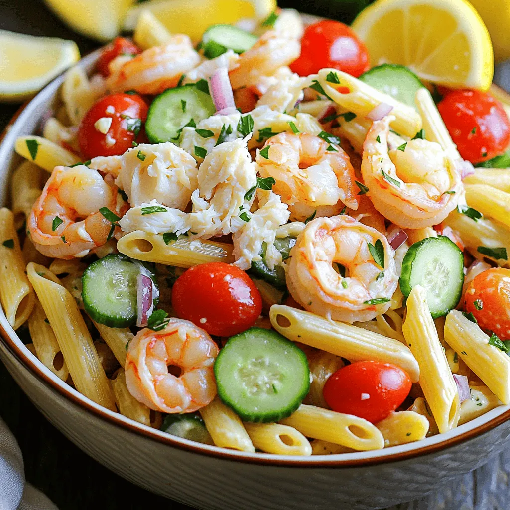 Coastal Seafood Pasta Salad Fresh and Flavorful Dish