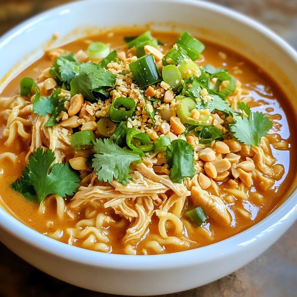 Minute Thai Peanut Chicken Ramen Quick and Tasty Meal