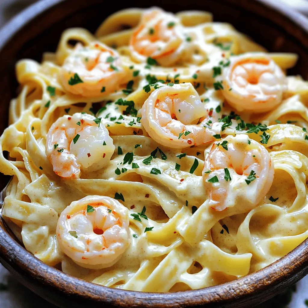 Creamy Garlic Shrimp Pasta Rich and Flavorful Dish