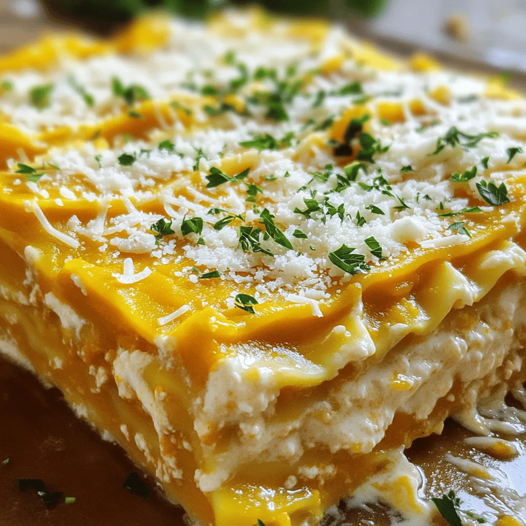Crock Pot Pumpkin Alfredo Lasagna Savory Comfort Meal