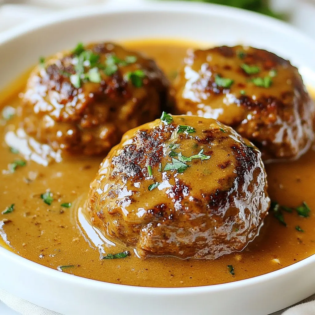 Cozy Salisbury Steak with Gravy Delightful Recipe