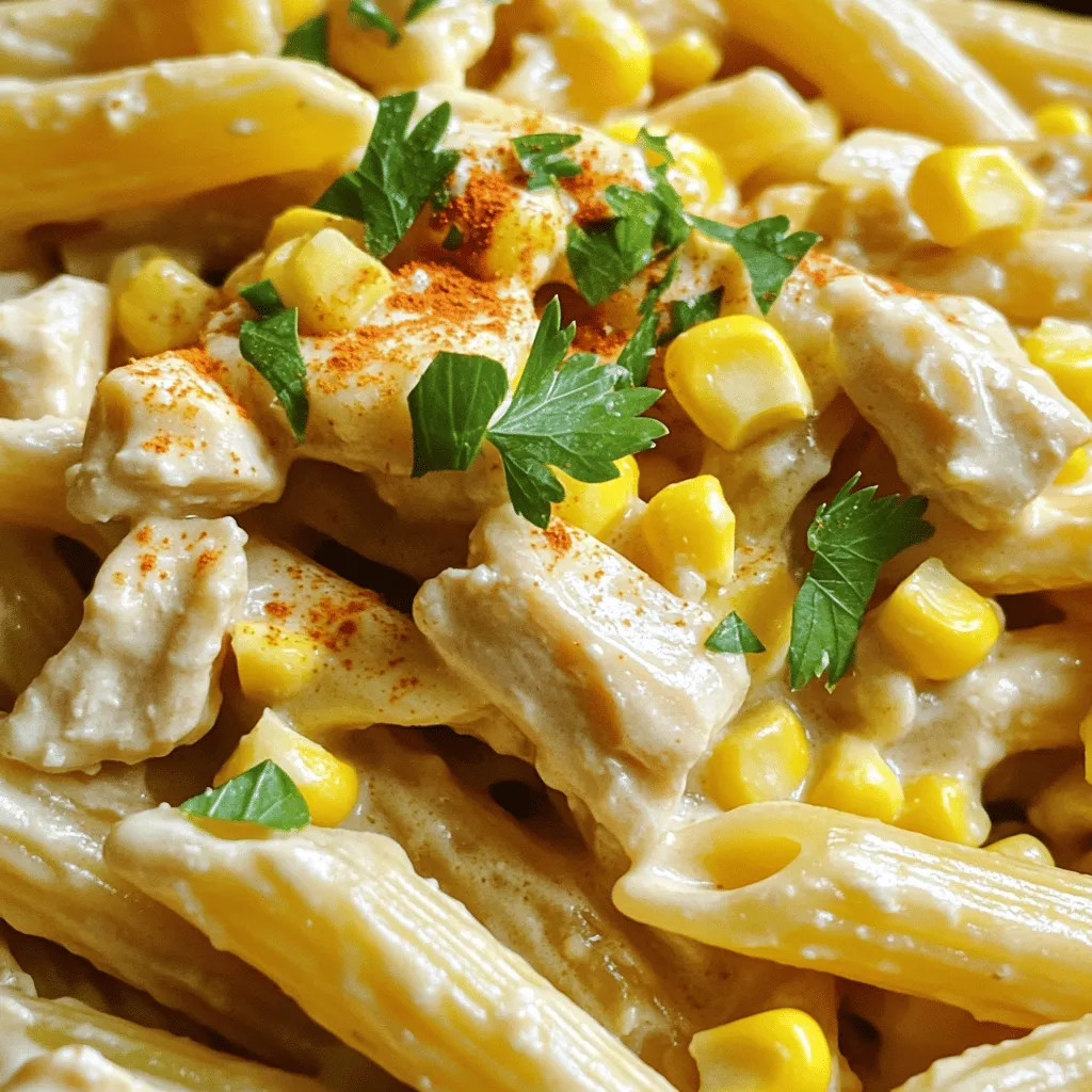 Creamy Chicken and Corn Pasta Flavorful Weeknight Meal