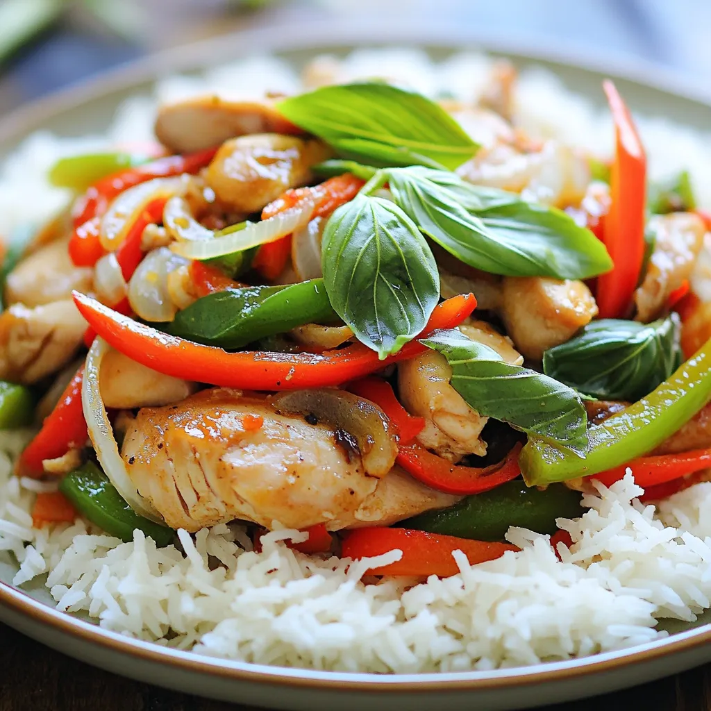 Quick Thai Basil Chicken Stir Fry Tasty and Simple Meal