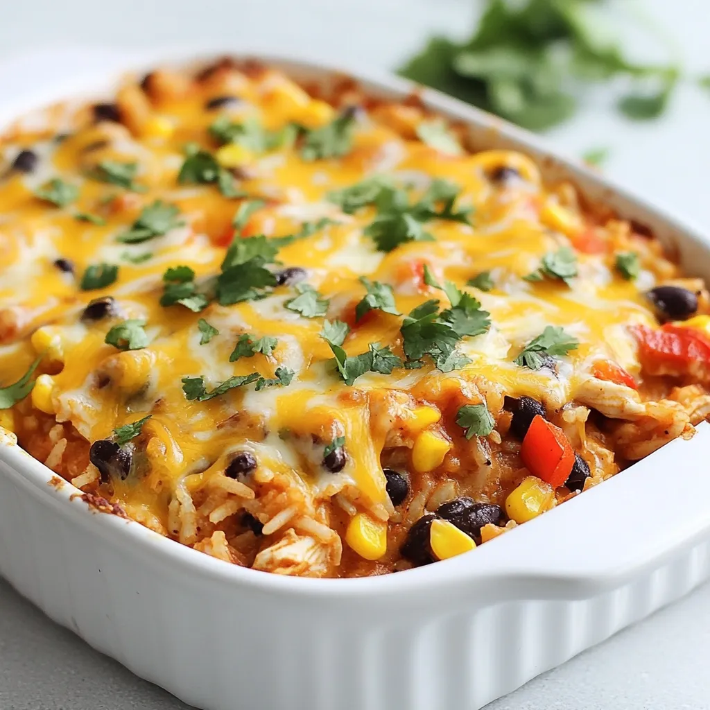 Chicken Enchilada Rice Casserole Easy and Flavorful Dish