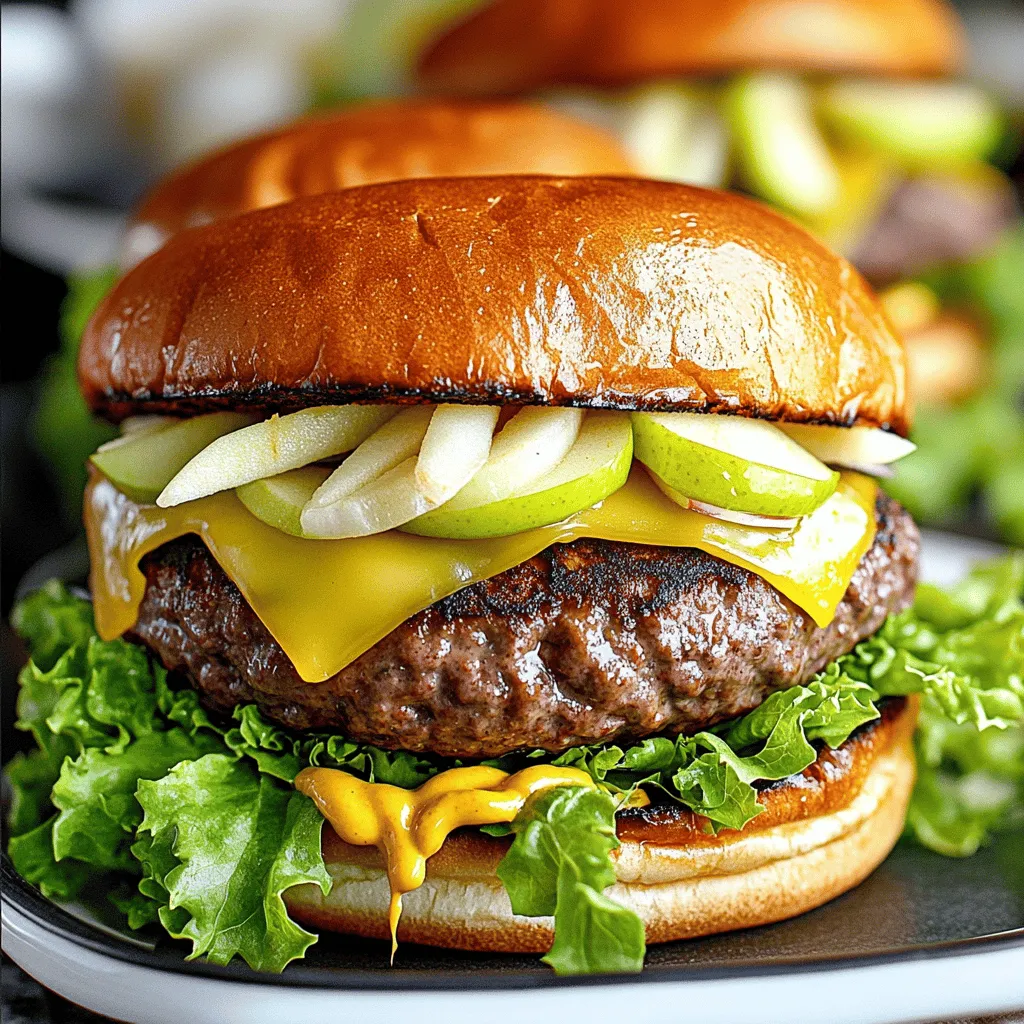 Smoked Gouda and Apple Smashburgers Flavorful Delight