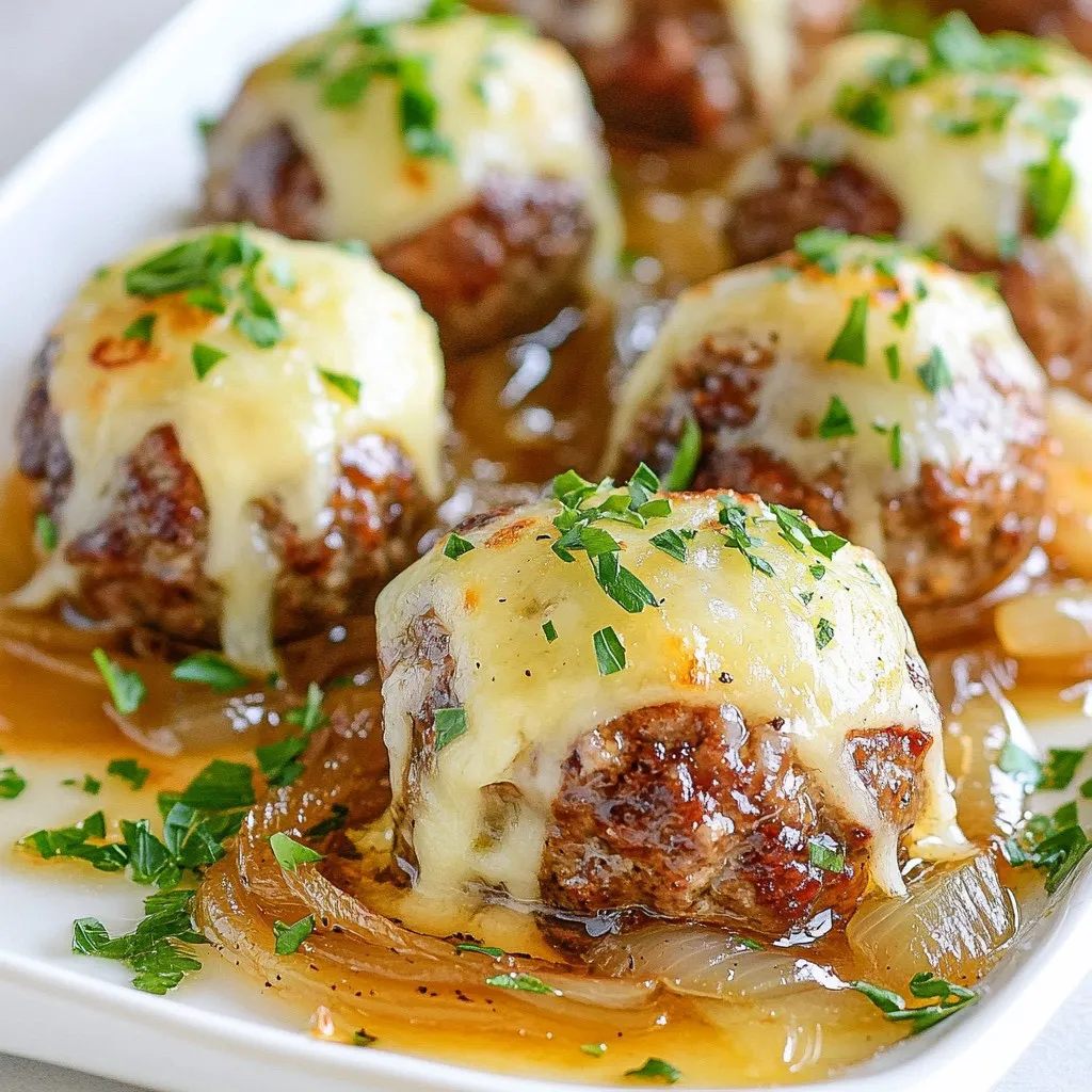 French Onion Meatballs Hearty and Flavorful Dish