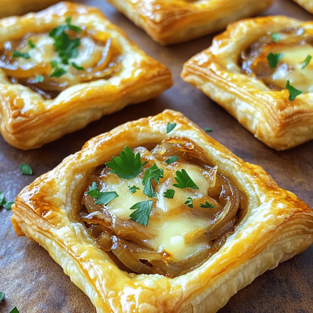 Caramelized Onion Gruyere Tartlets Tasty and Simple Treat