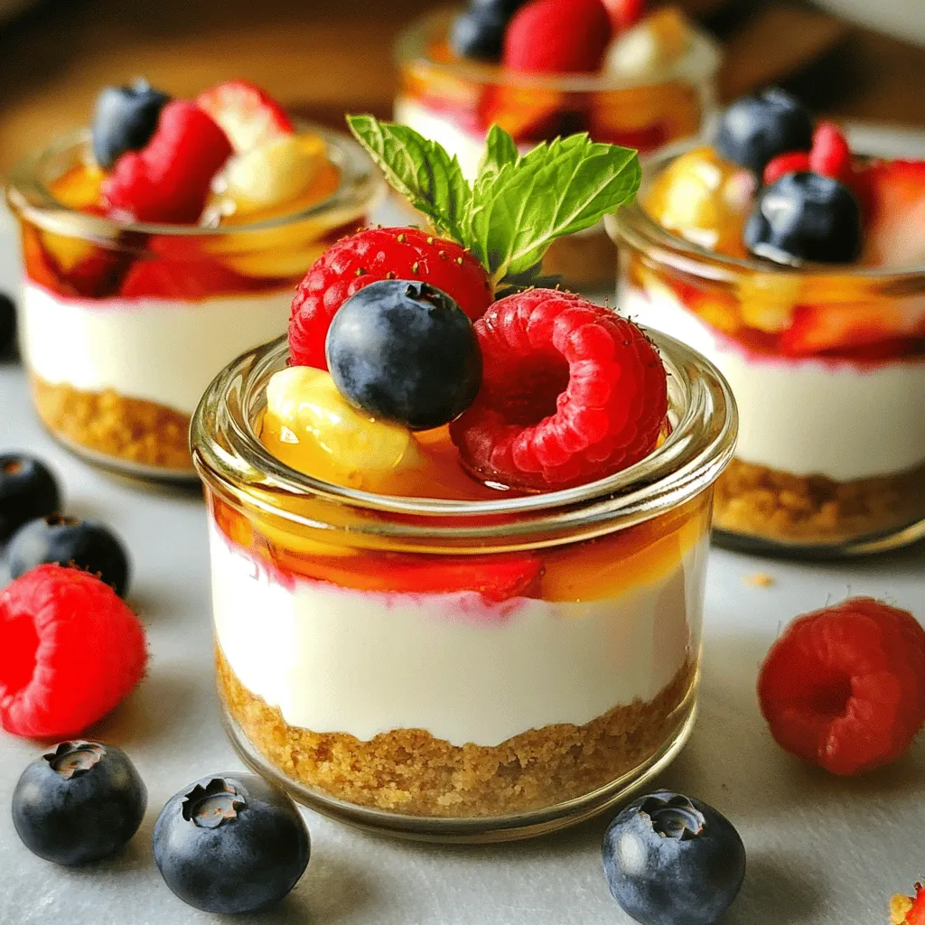 Greek Yogurt Cheesecake Cups Delicious Dessert Delight