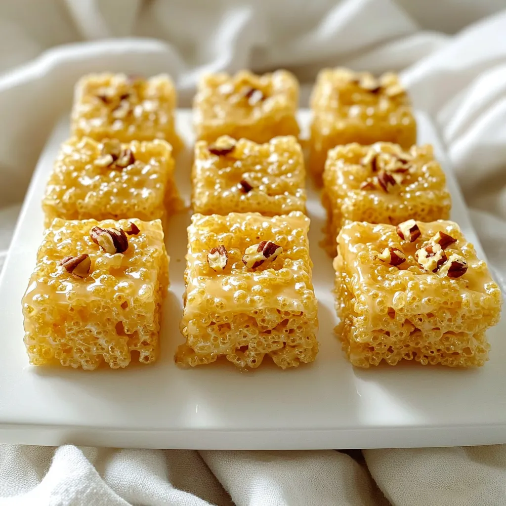 Maple Brown Butter Rice Krispie Treats Irresistible Snack