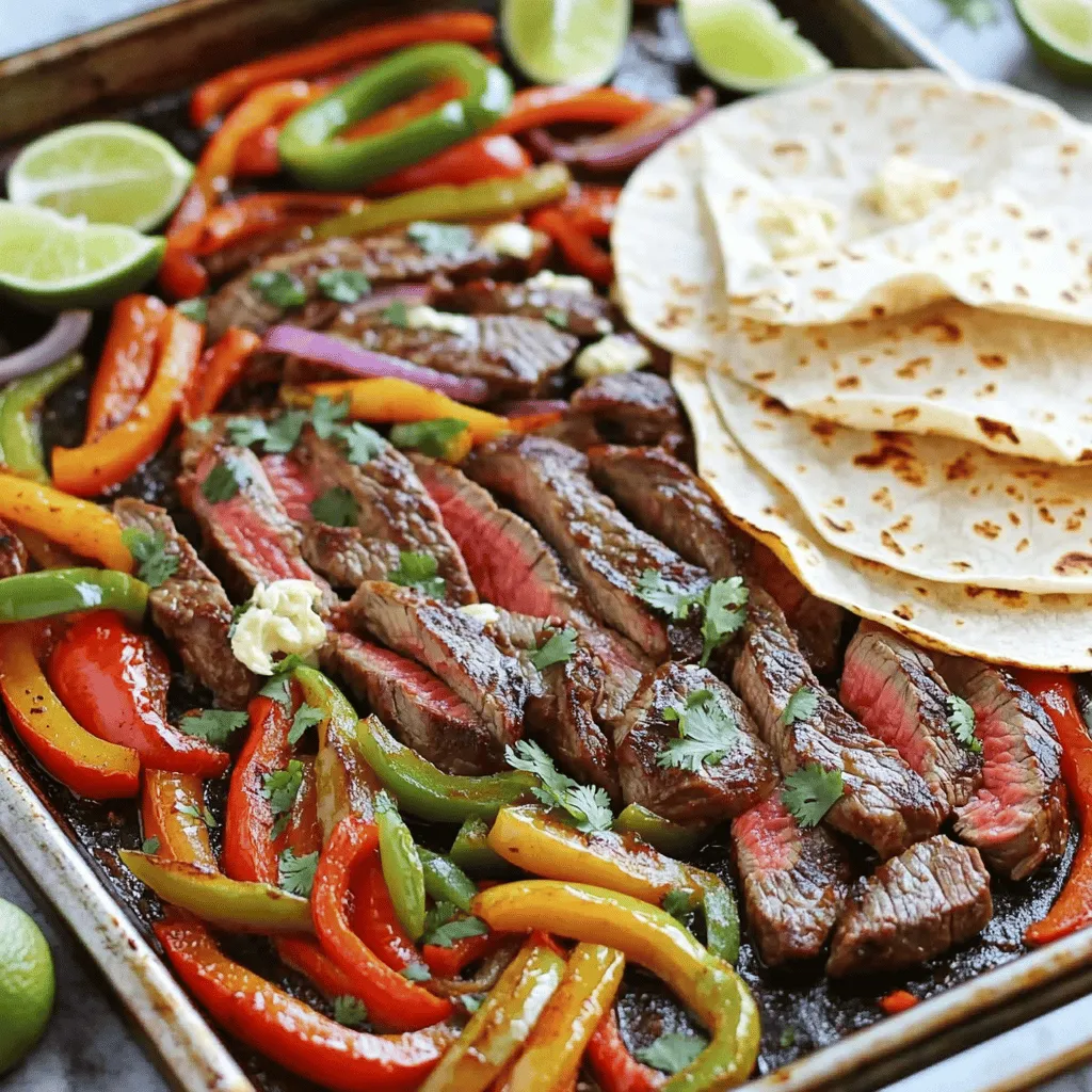 Sheet Pan Garlic Butter Steak Fajitas Flavorful Dish