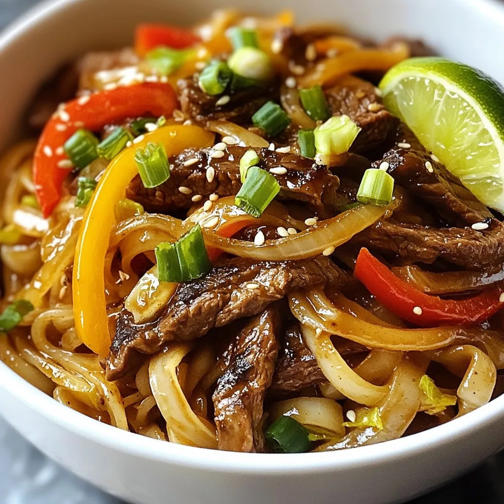 Easy Mongolian Beef Noodles Quick and Tasty Meal
