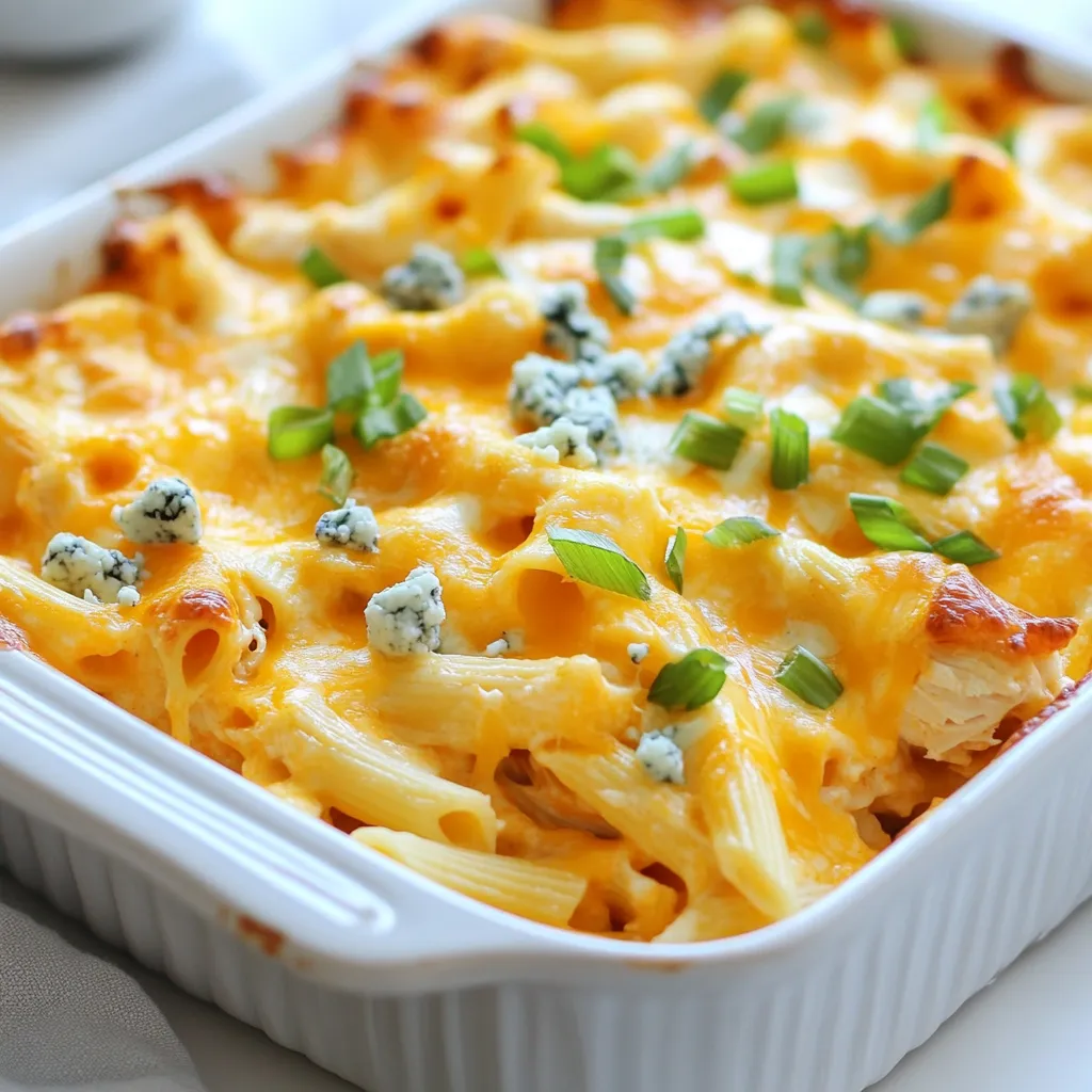 Cheesy Buffalo Chicken Pasta Bake Easy and Delicious Meal