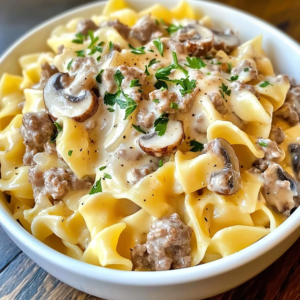 Creamy Ground Beef Stroganoff Easy and Delicious Meal